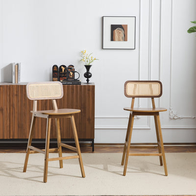 Bari Indoor Wood Barstool Set