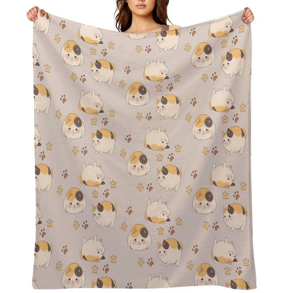 FFXIV - Fat Cats Throw Blanket