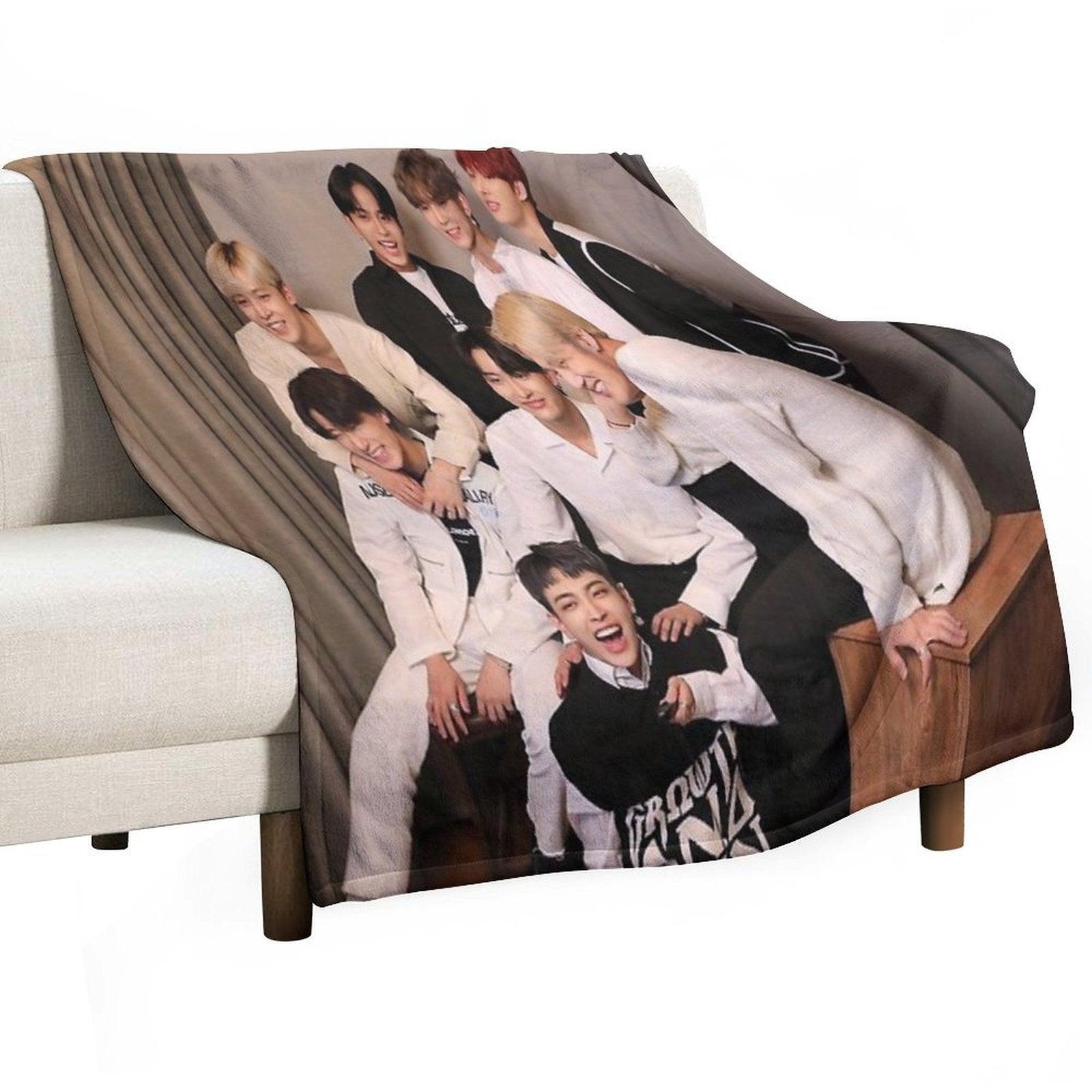 Ateez Anniversary Throw Blanket