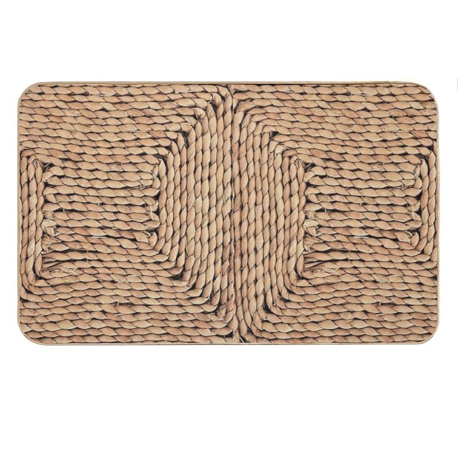 Mediterranean Rattan Bath Mat