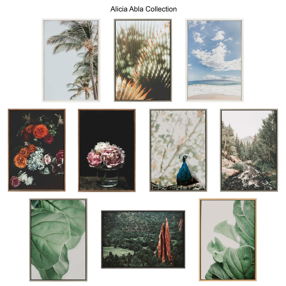Sylvie Palm Trees Framed Canvas by Alicia Abla