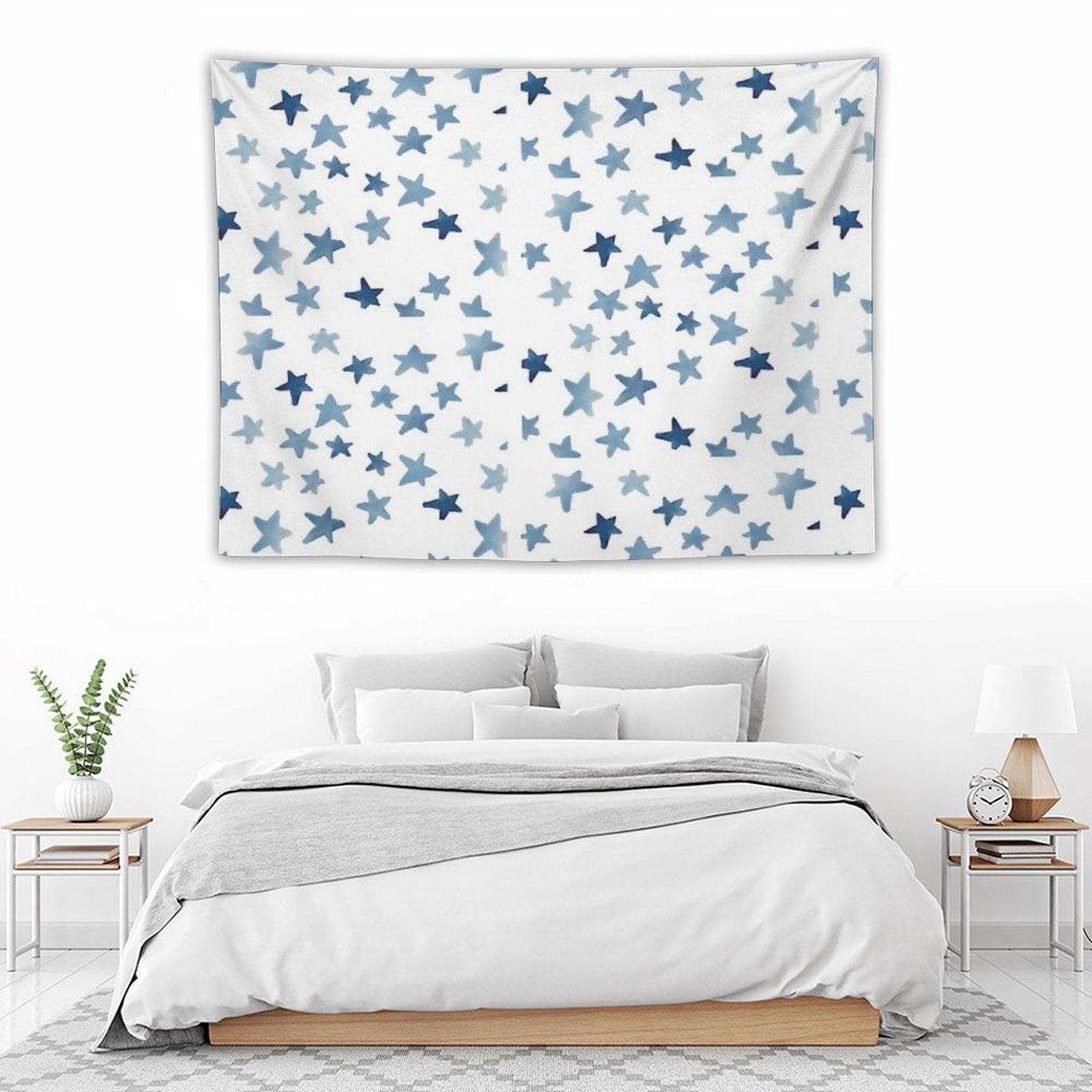 Blue Stars Tapestry