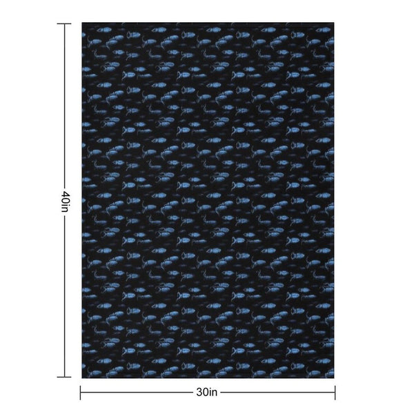 Firefly Squid Hotaruika Bioluminescent Throw Blanket