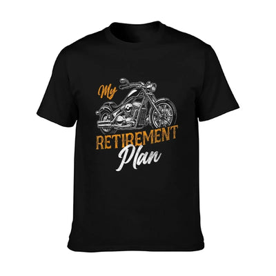Classic Retired Motorcycle Biker My Retirement Plan Grandpa T-Shirt
