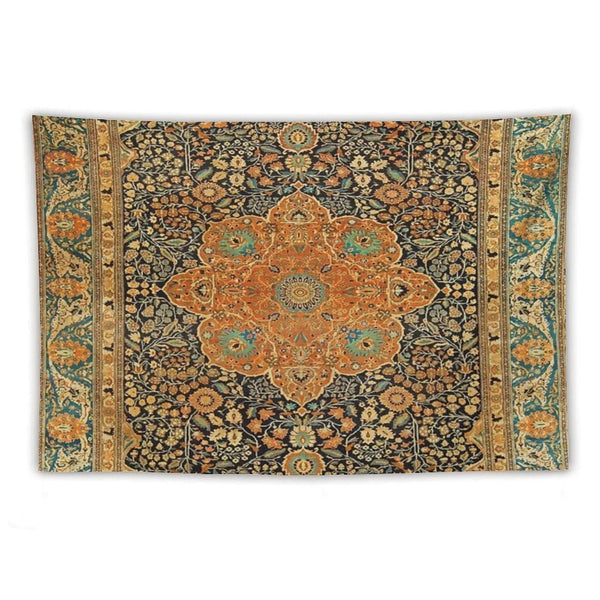 Antique Mohtashem Kashan Persian Rug Print Tapestry