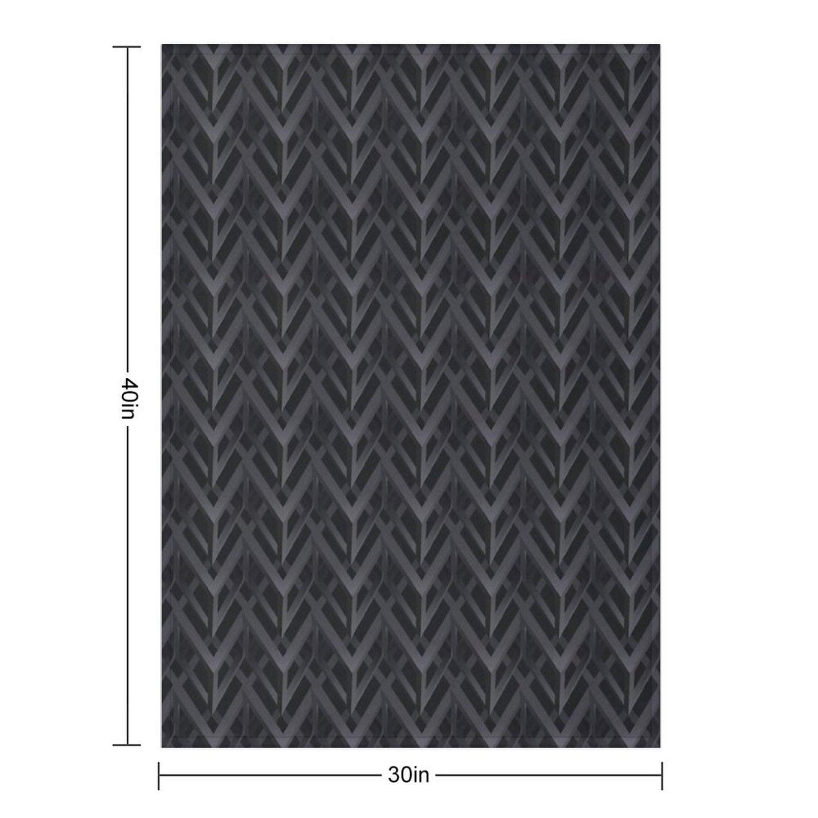 Abstract Pattern 3d Geometric Figures. Throw Blanket