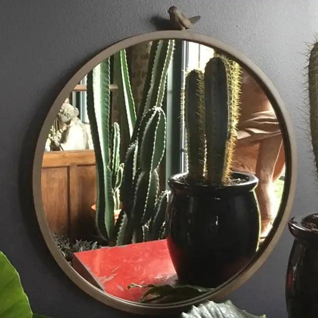 Round Bird Mirror