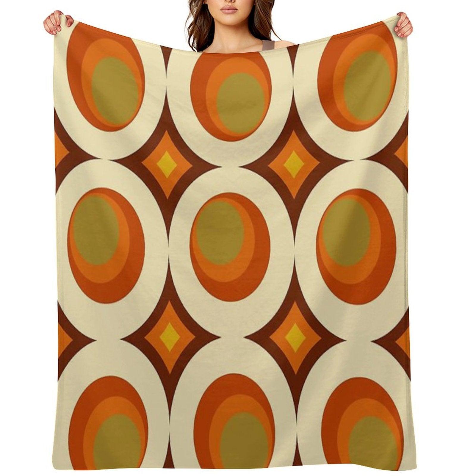 Mid-Century Modern 70s Throw Blanket