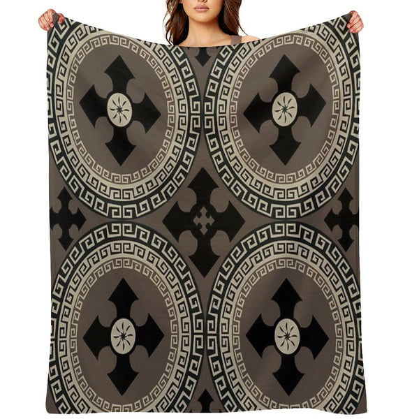 Abstract Cute Circles Illustration Pattern Compact Throw Blanket