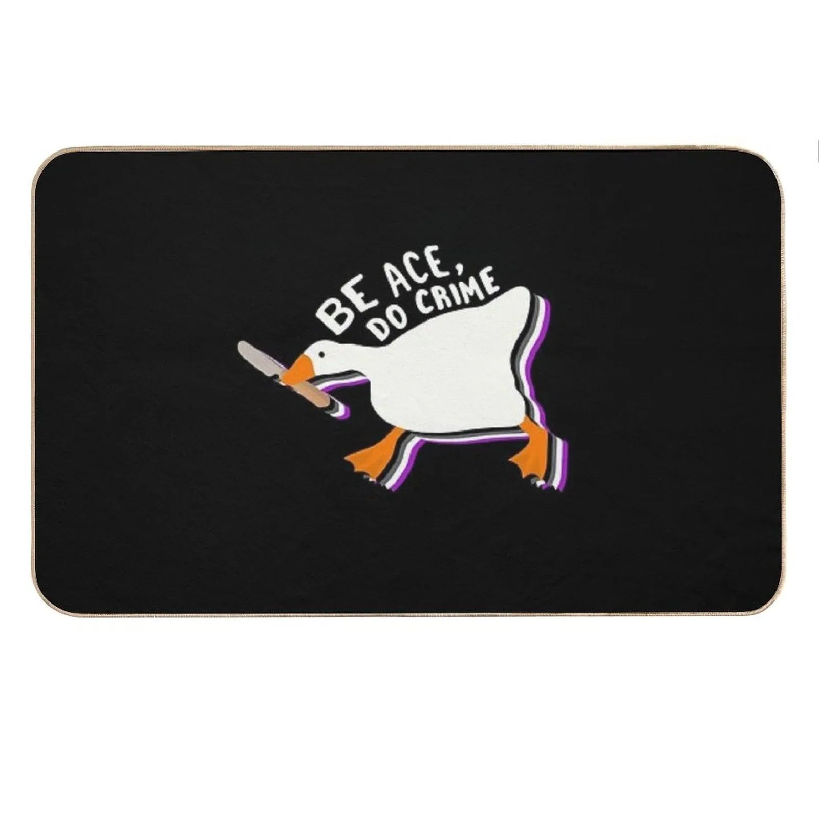 Be Ace Do Crime Goose Bath Mat