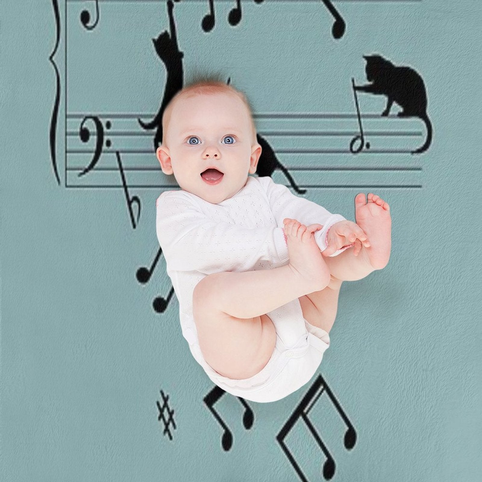 Musical Cats Versatility Throw Blanket