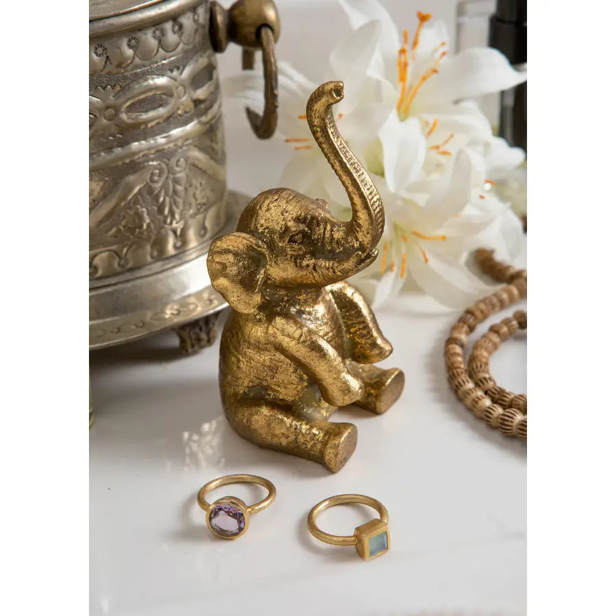 Pewter Elephant Ring Holder VagabondVintage