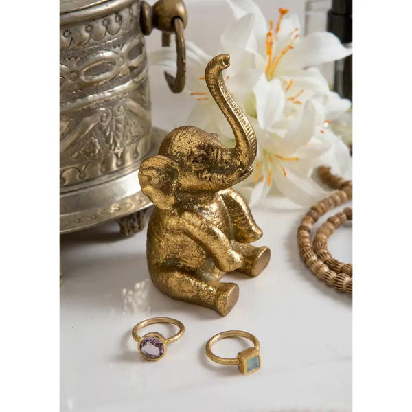 Pewter Elephant Ring Holder