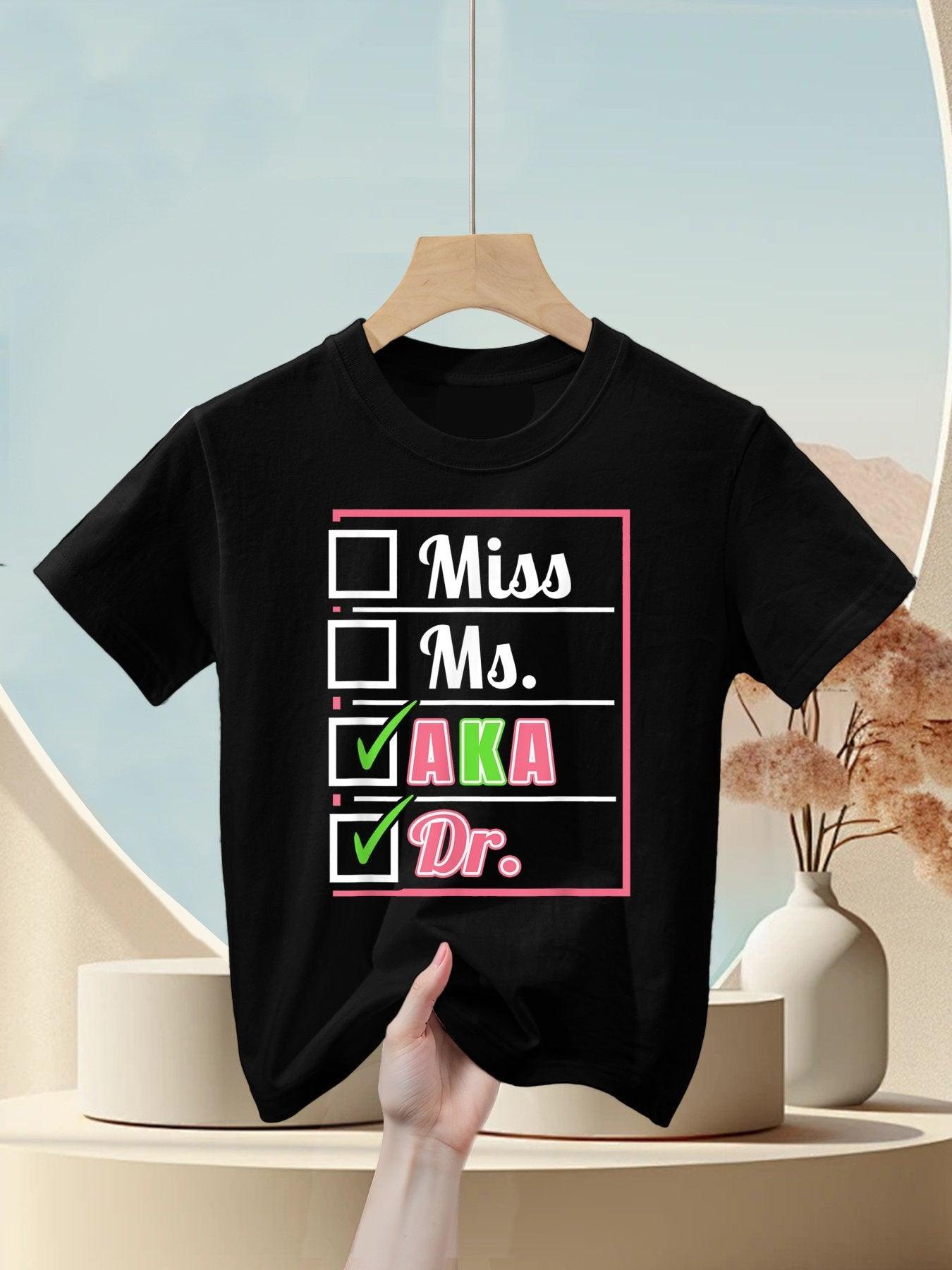AKA Doctor Medical Worker Appreciation Graduation Kids T-Shirt