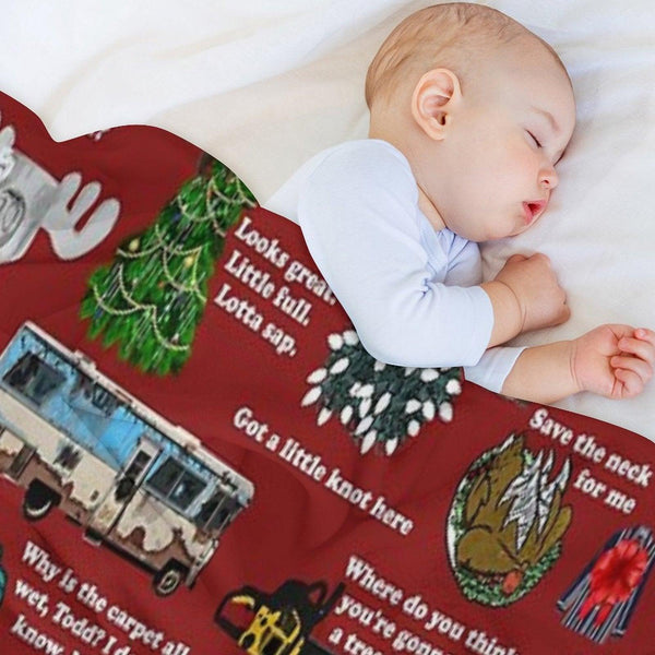 Christmas Vacation Collage Throw Blanket