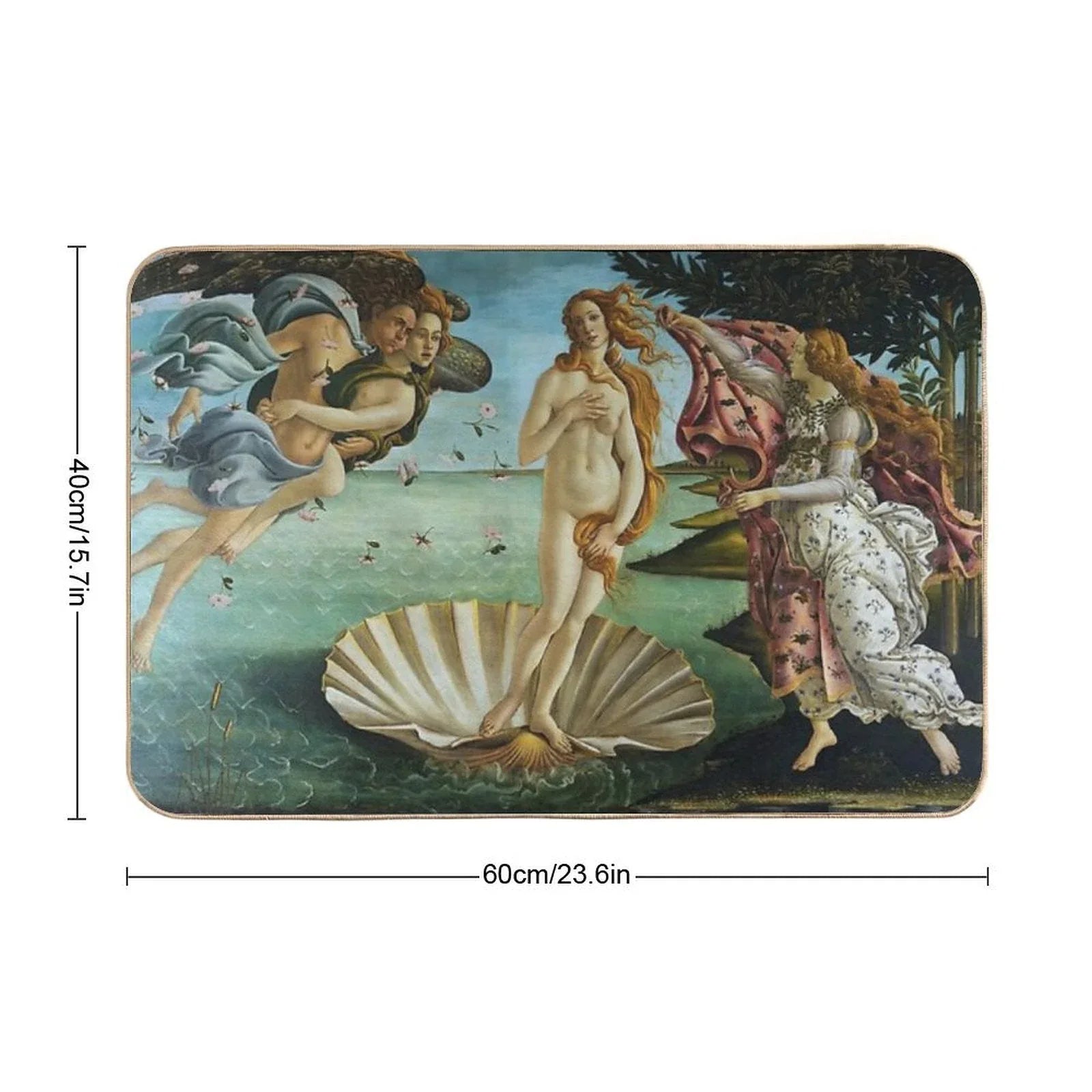 The Birth of Venus by Sandro Botticelli Bath Mat