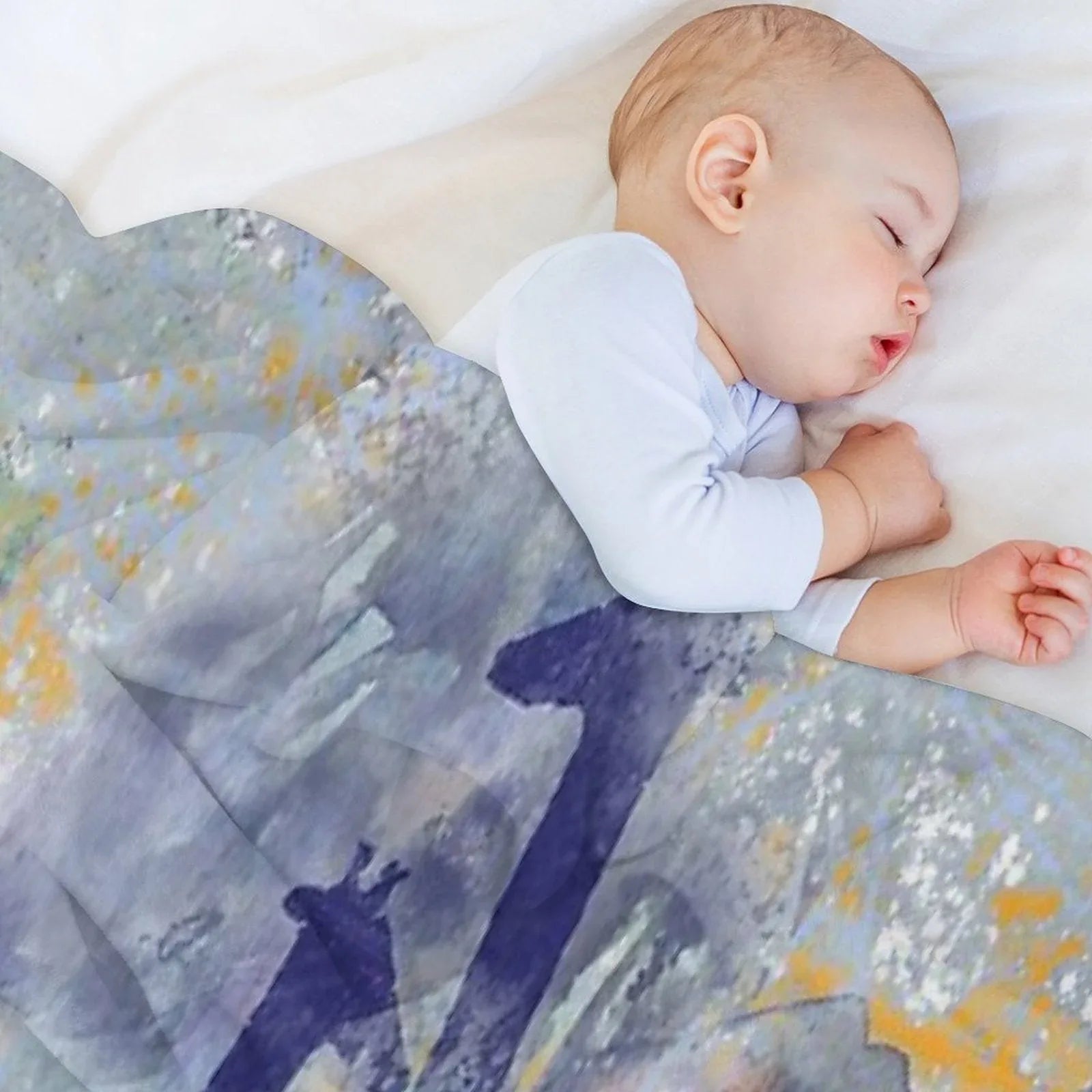 Giraffes And Trees Throw Blanket