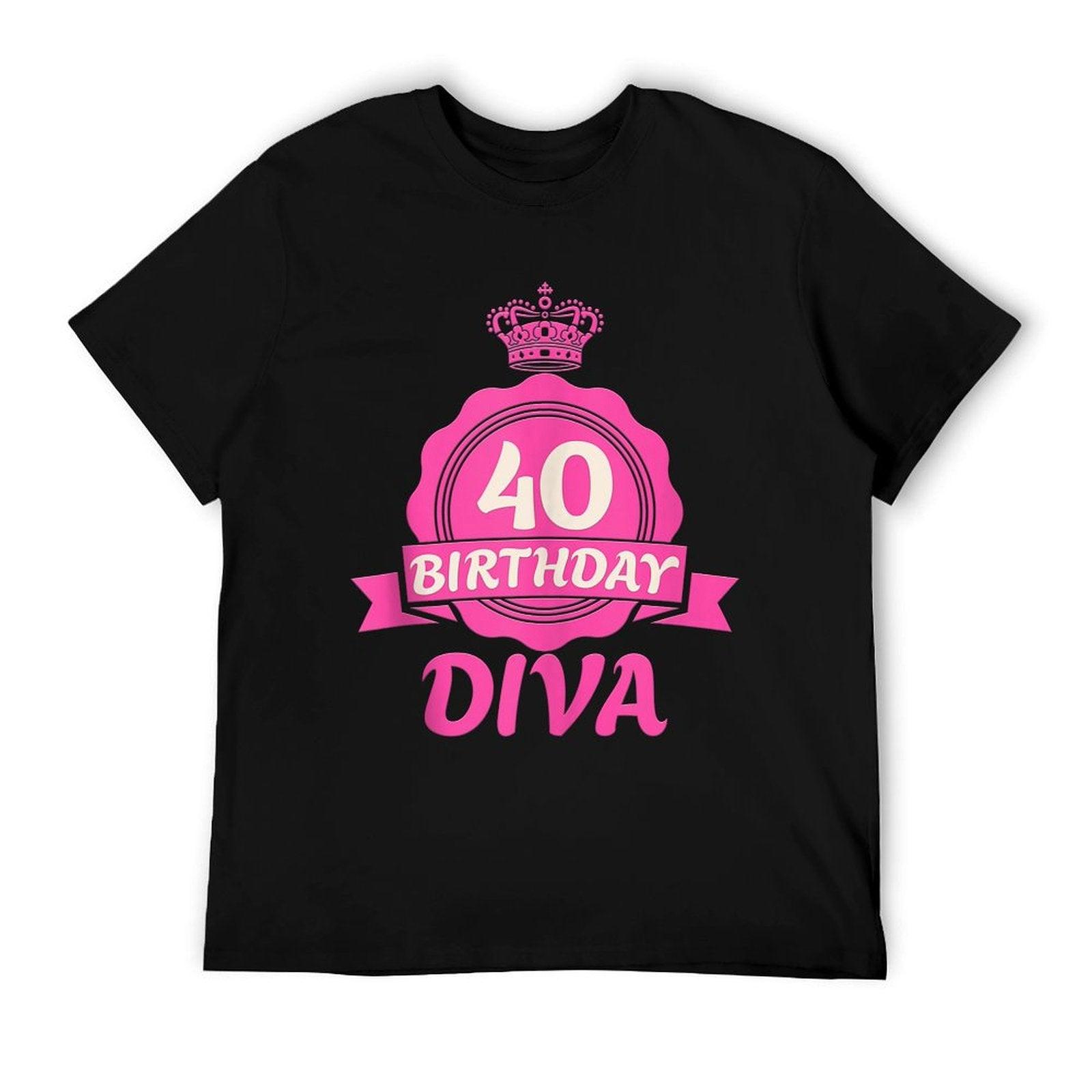 40th Birthday 40 BIRTHDAY DIVA 40 Years Women  Classic T-Shirt