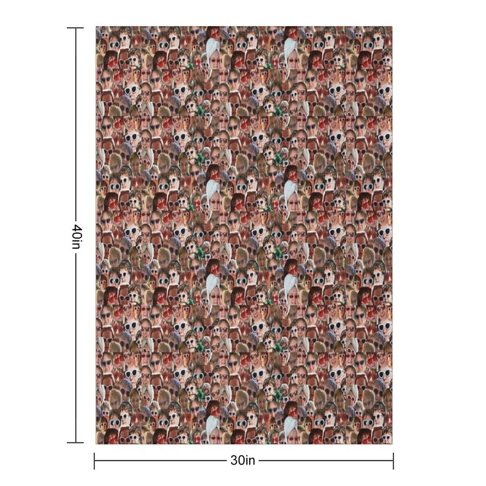 Lewis Capaldi Collage Repeat Print Anti-pilling Throw Blanket
