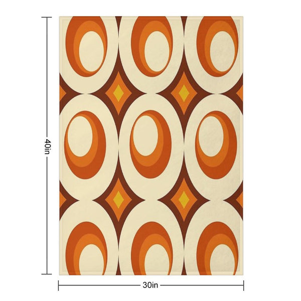 Mid-Century Modern 3 Crescent Eco-conscious Throw Blanket
