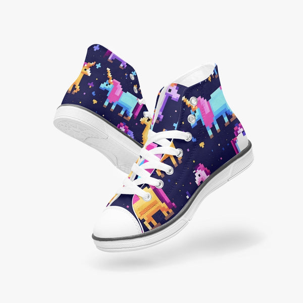 8 Bit Unicorn Kids High Top