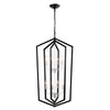 Modern Pendant Lighting with Silver Finish 8-Light Farmhouse Chandelier