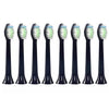 8-Pack: Black Replacement Electric Toothbrush Heads for Philips Sonicare