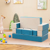 4-in-1 Crawl Climb Foam Shapes Toddler Kids Playset-Blue