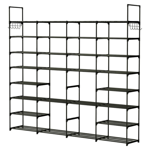 8-Tier Shoe Rack Metal Shoe Storage Shelf