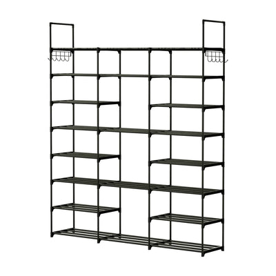 8-Tier Shoe Rack Metal Shoe Storage Shelf