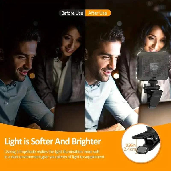 80 LED Clip-On Rechargeable Selfie Ring Light
