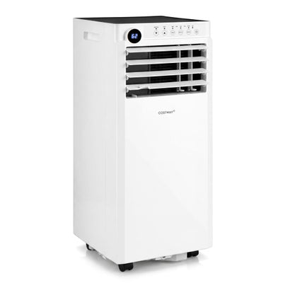 8000 BTU Portable Air Conditioner with Dehumidifier and 24H Timer-White