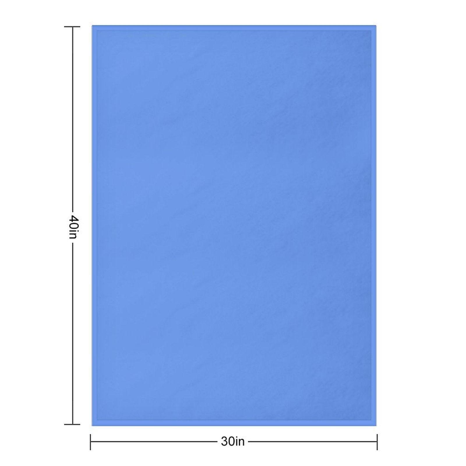 Cornflower Blue Throw Blanket