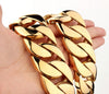 Men's Titanium Steel Vacuum Plating Casting Necklace - Gold / F