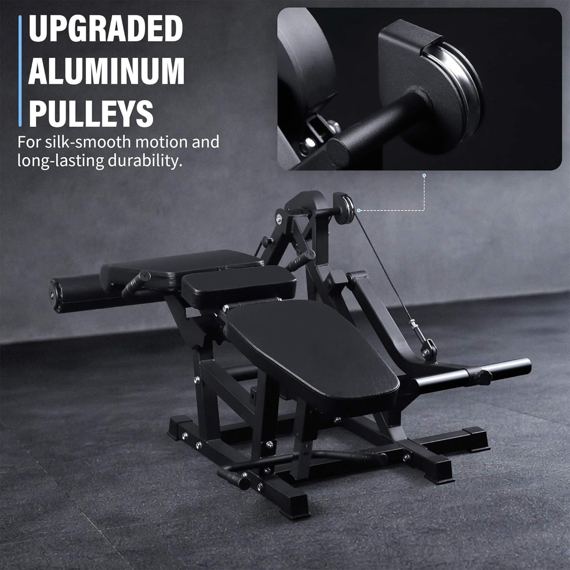 800LBS Adjustable Lower Body Leg Extension And Curl Machine (SAK70528)