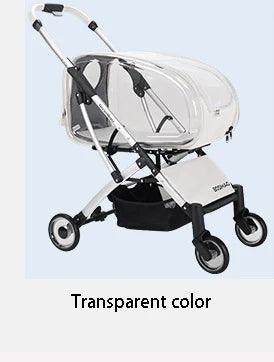 Fashionable Pet Dog Cats Four Wheeled Cart Lightweight Foldable Separable When Going Out Small Medium-Sized Pets Dog Stroller