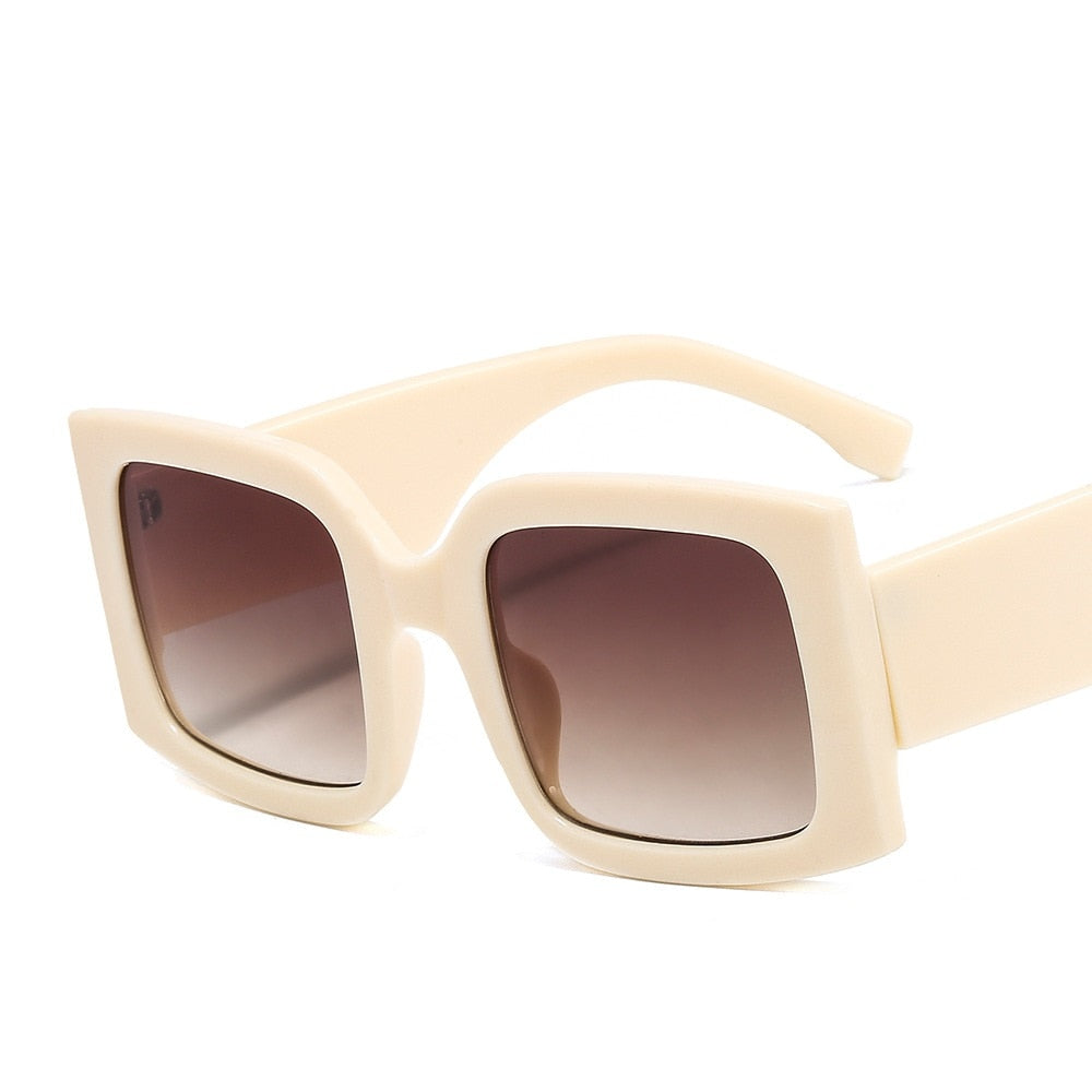 Fashion Big Frame Dazzling Color Men And Women All-Match Personality Sunglasses Ins Style Square Sunglasses