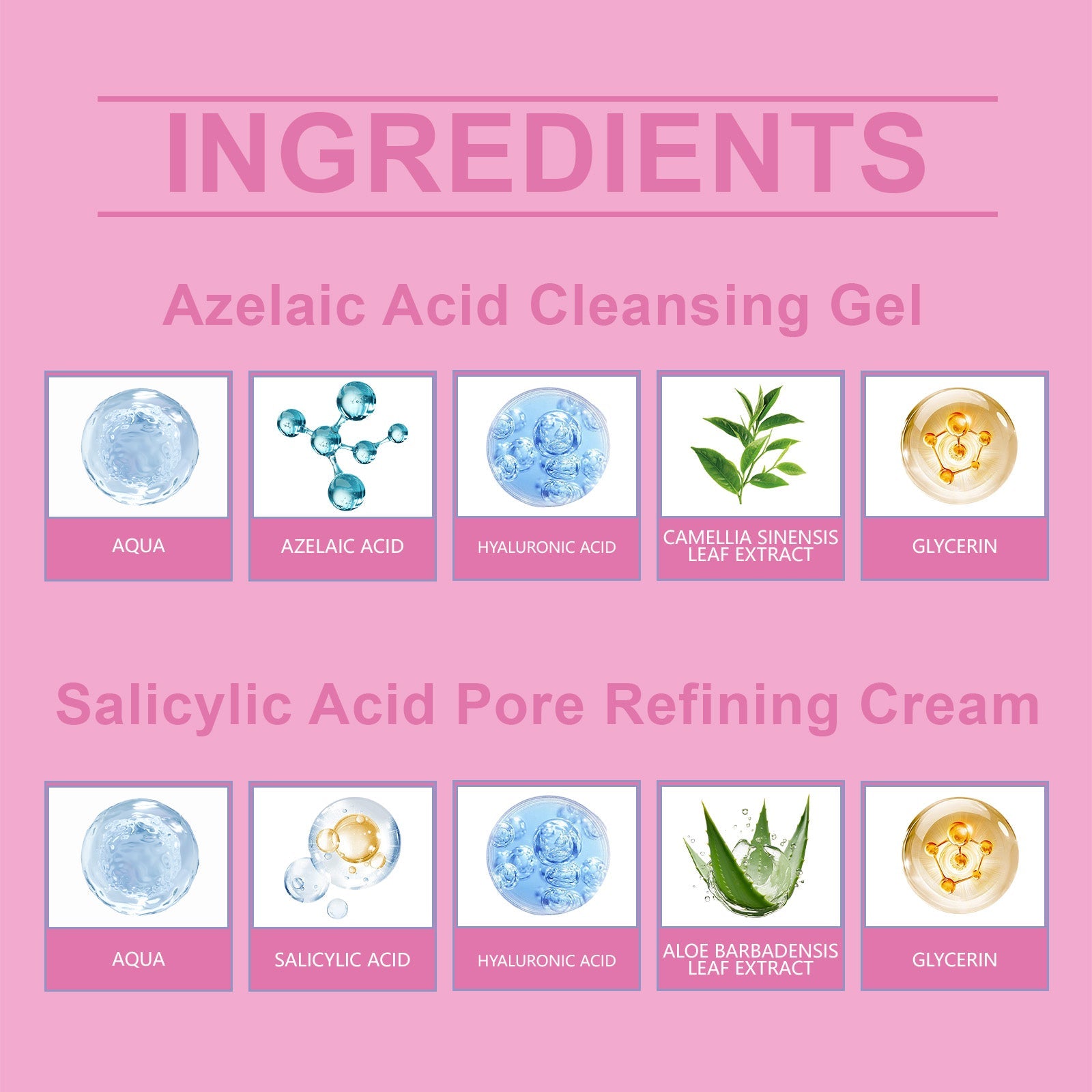 Pore Refinement Essence Set, Deeply Clean The Skin And Fine Pore Skin Cream