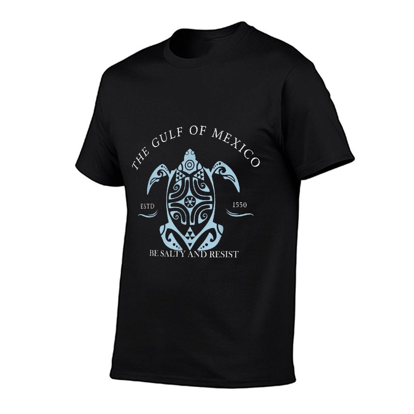 Gulf of Mexico Turtle BE SALTY AND RESIST  Tagless Design T-Shirt