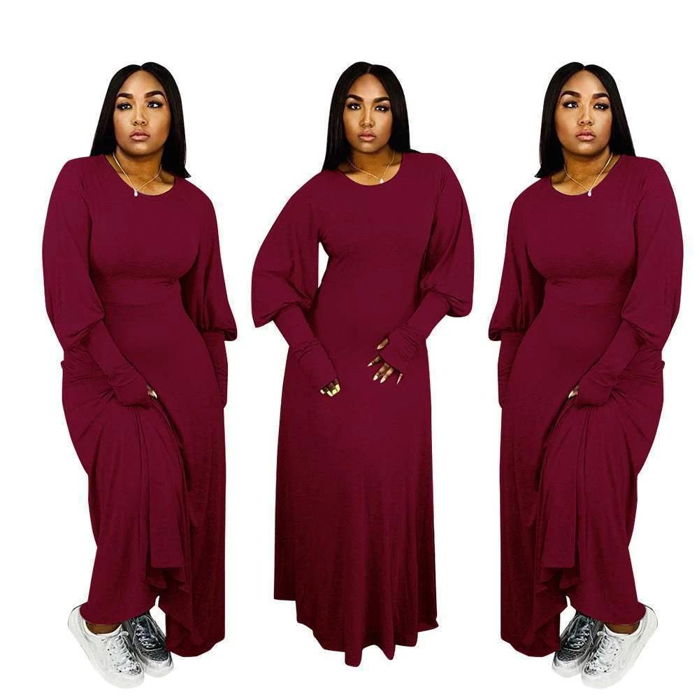 Women's plus size dress Long sleeve