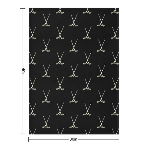 Hockey Sticks Throw Blanket