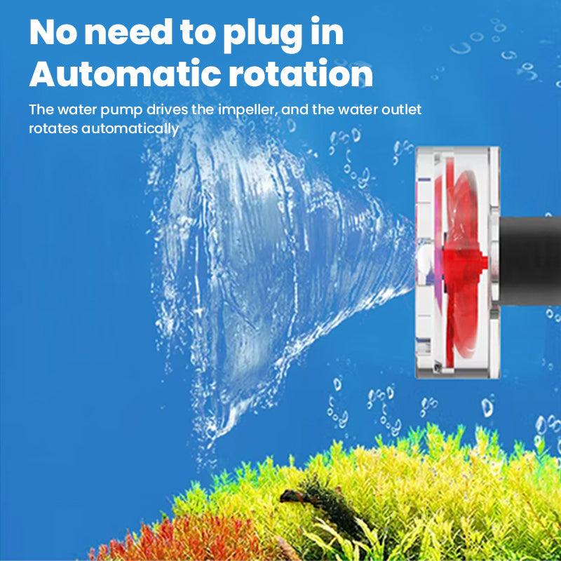 4-Blade Auto-Rotating Fan Kit for Fish Tank Outlet - Clover Accessories, Aquarium Filter Screen Add - ons