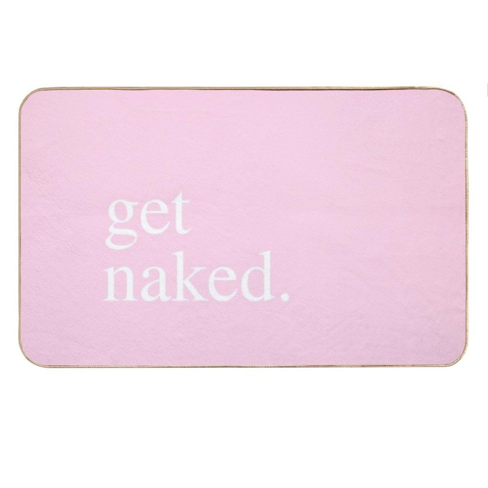 Get Naked - Pink Bath Mat