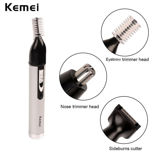 Kemei Fast shaving Men Electric Nose Ear Hair Trimmer Painless Women trimming sideburns eyebrows Beard hair clipper cut Shaver46