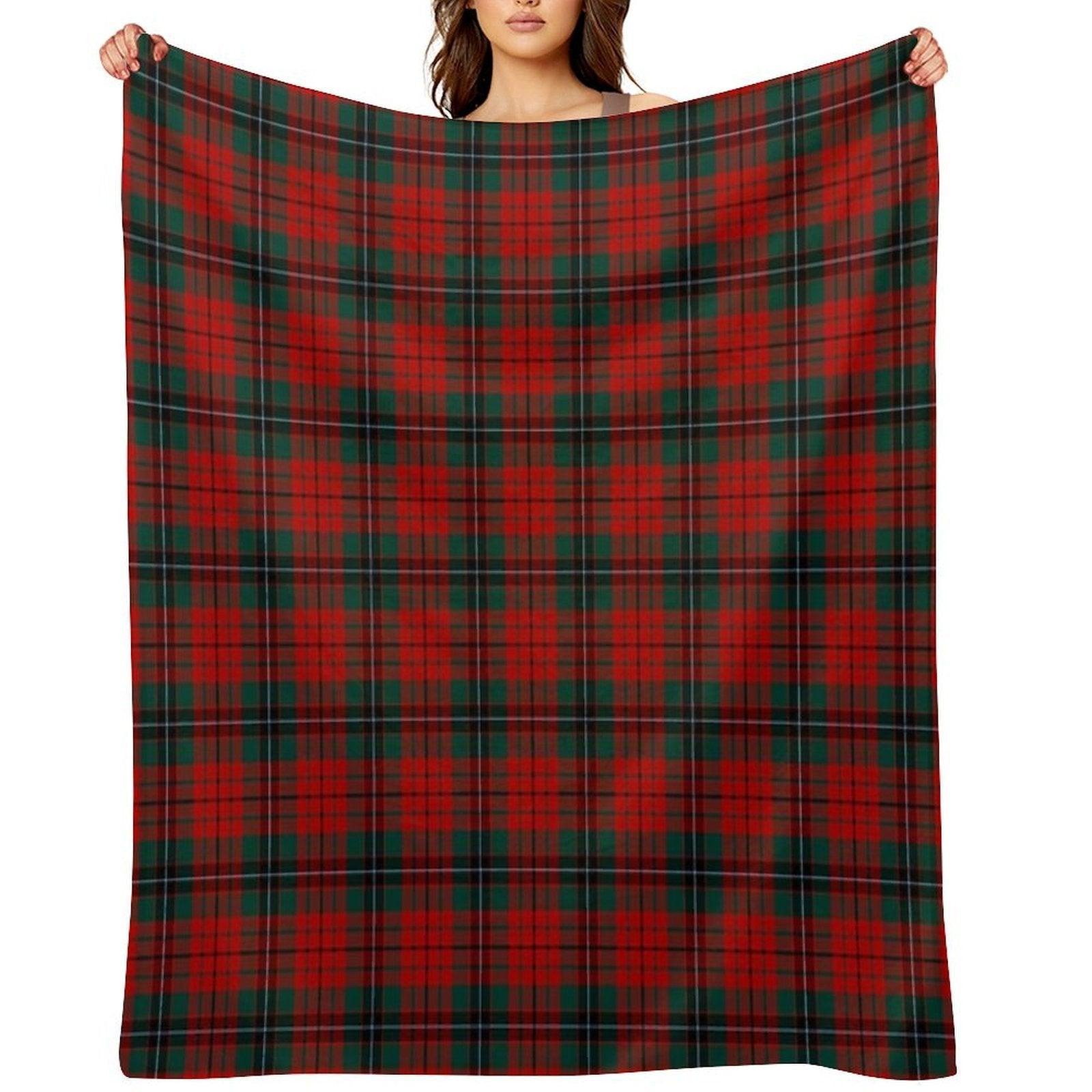 Clan Nicolson Tartan Throw Blanket