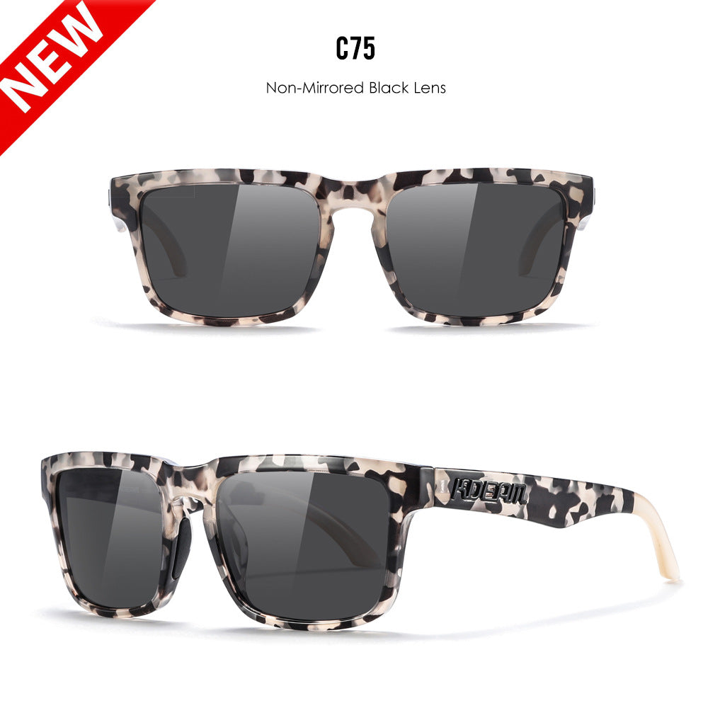 Classic polarized sunglasses for men and women ultra light driving glasses colorful real film sunglasses