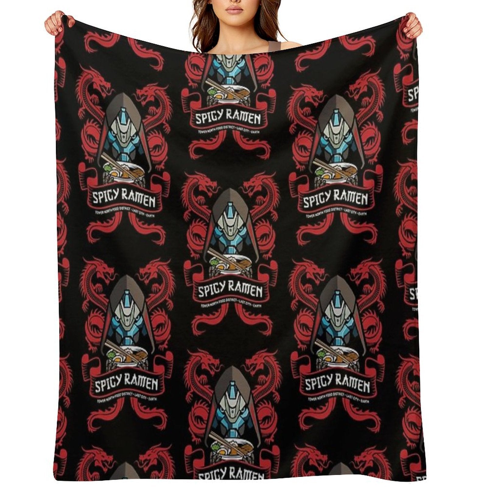 Ramen Shop Quick-dry Throw Blanket