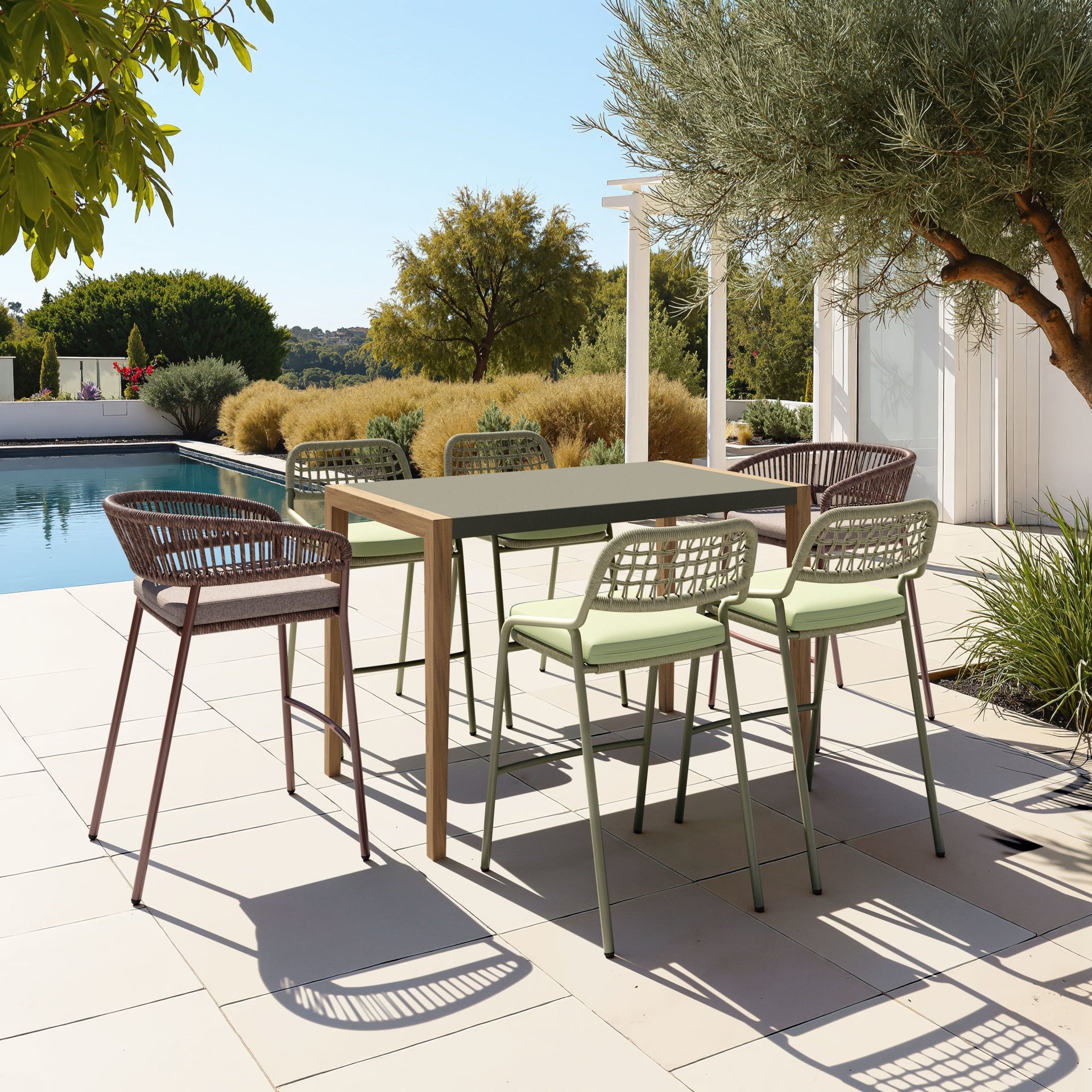 Zuo Modern Rio Barstool (Set of 2) Green