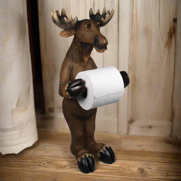 Toilet Paper Holder - Standing Moose