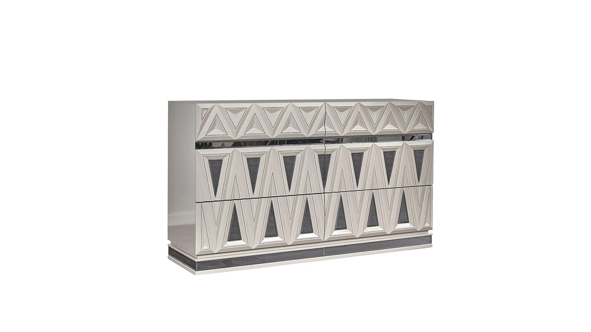 Lavita Modern & Contemporary Style 5 Pc Queen Upholstered Bedroom Set
